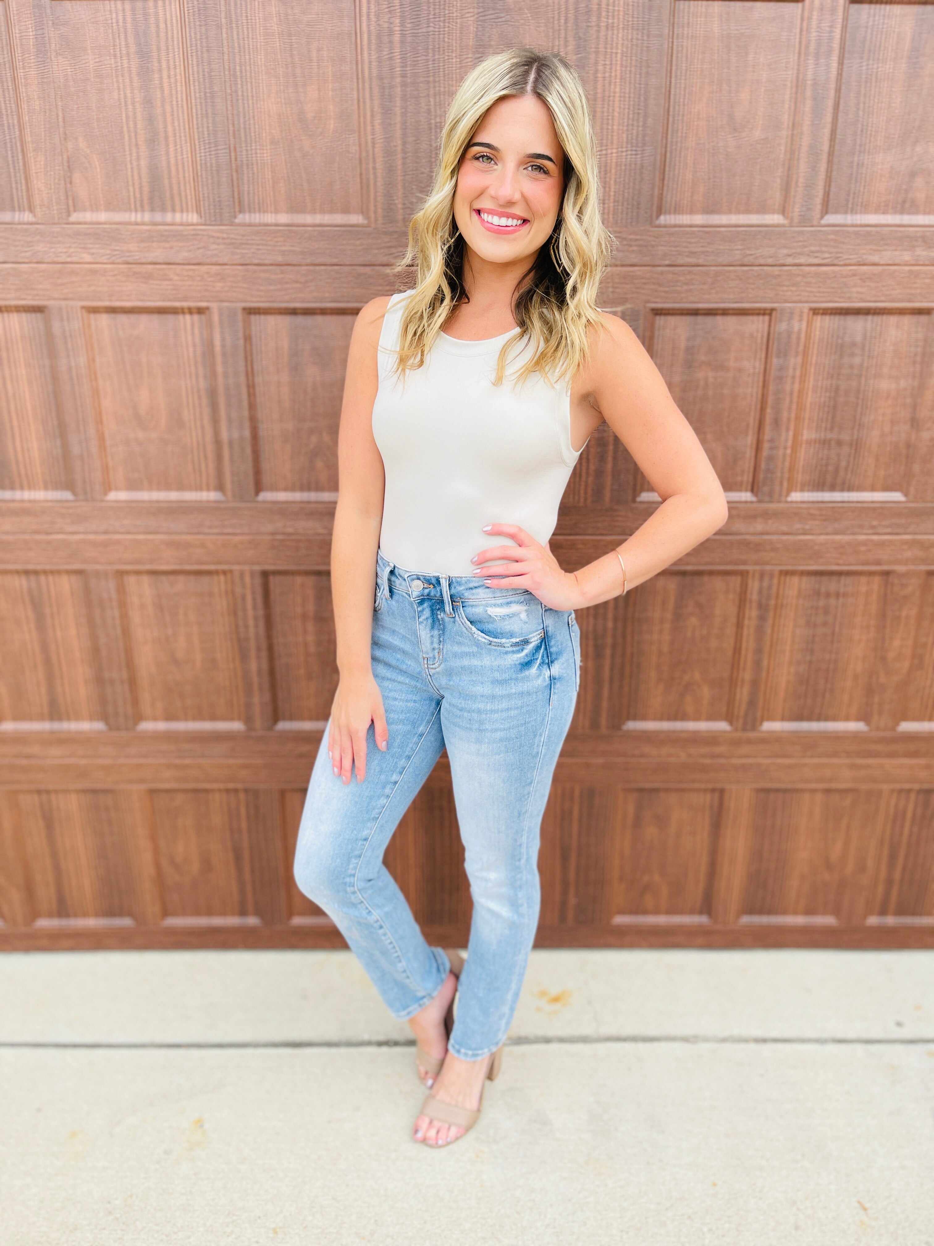 MARKDOWNS! Lovervet REG/CURVY Straight Into Summer Straight Leg Mid Rise Jeans