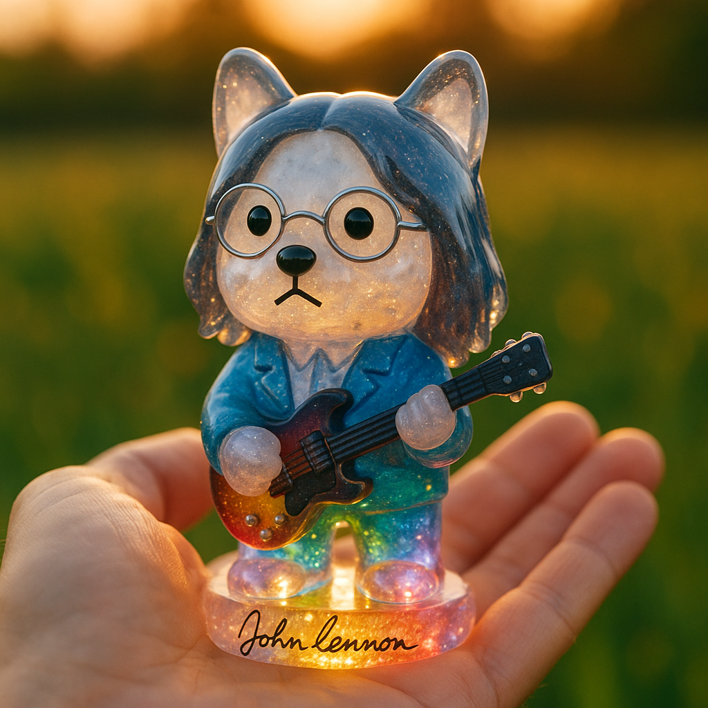 🌈🎶 The Fab Four, Reimagined in Crystal Glow