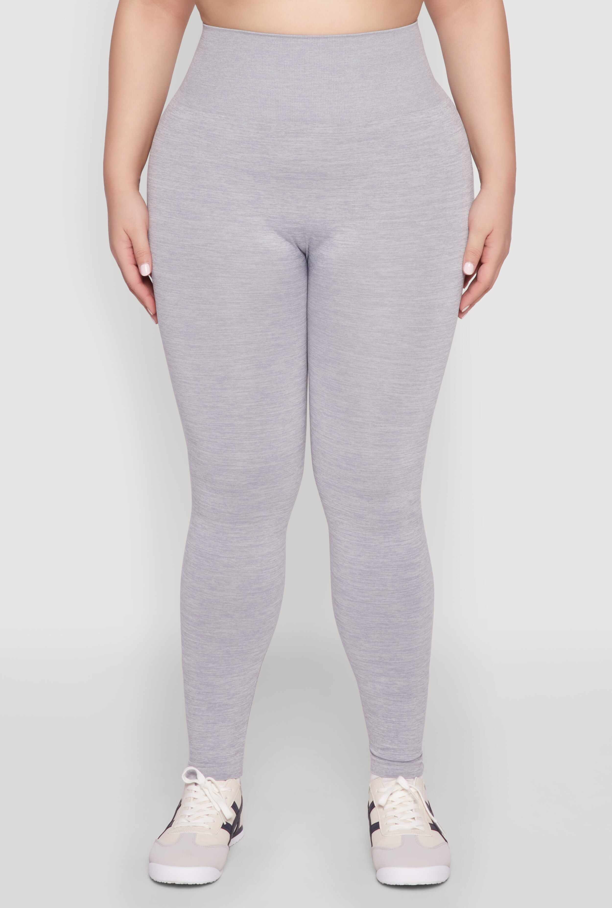 Plus Size High Waisted Seamless Leggings