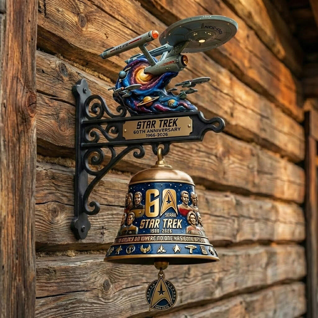 🚀 Star Trek 60th Anniversary Wall Hanging Bell