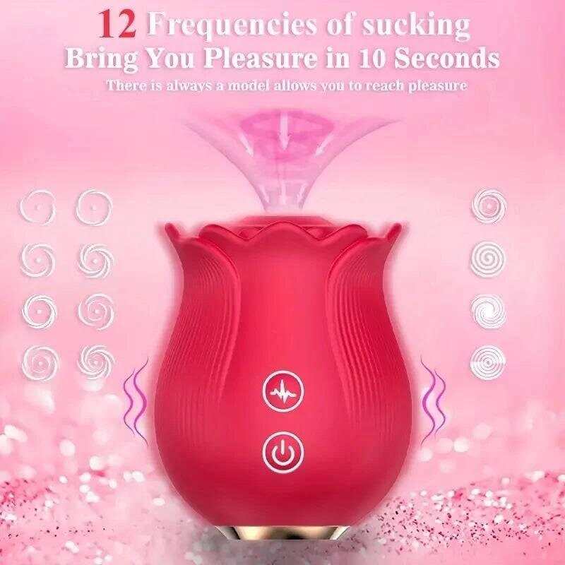 Rose Vibrator – G-Spot Vibrator with 12 Sucking Modes
