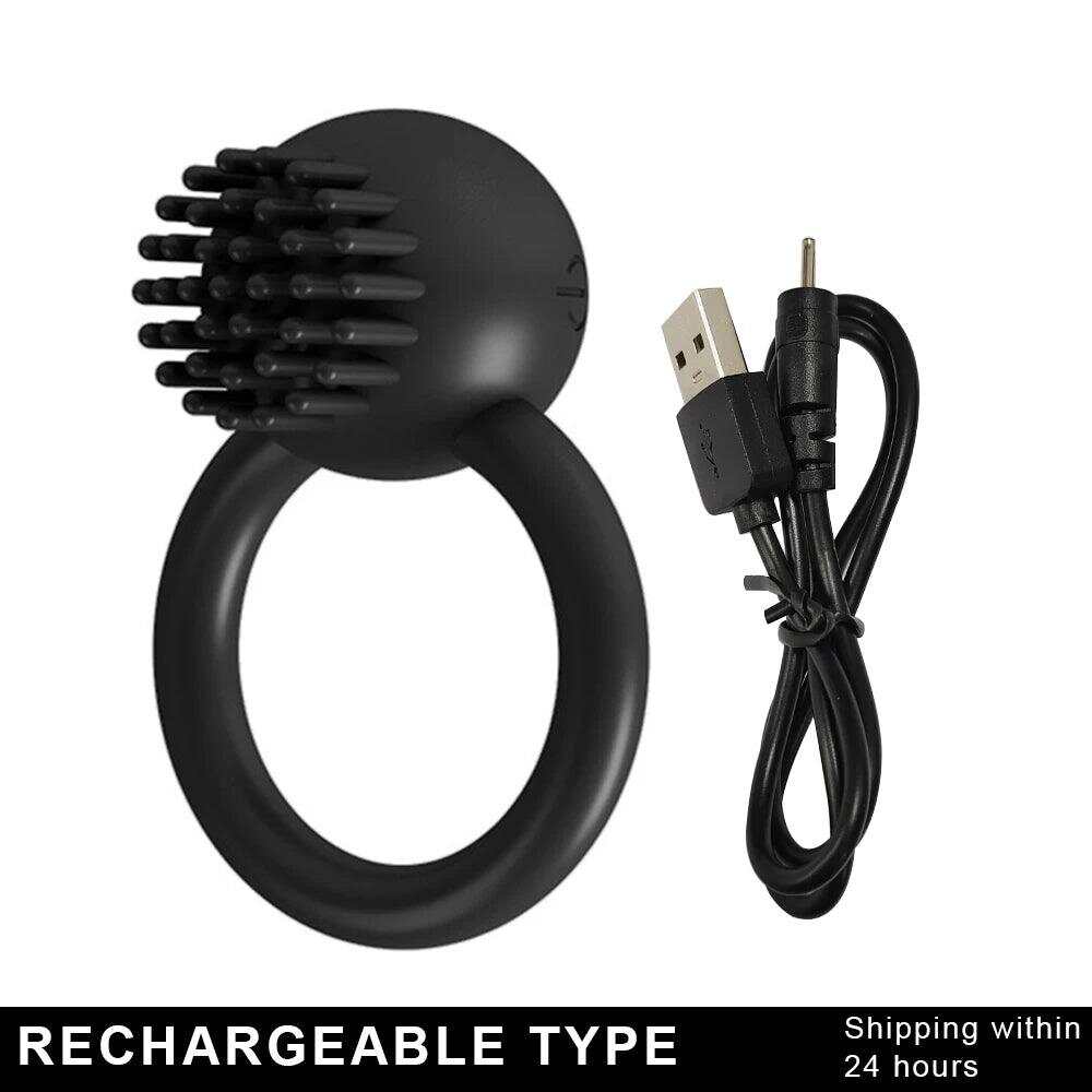 10 Vibration Silicone Vibrating Cock Ring – Remote Control & Waterproof