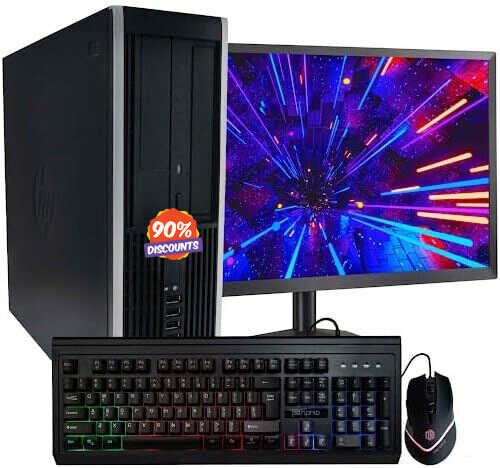 Elite Desktop PC Computer Intel Core i5 3.1-GHz, 8 gb Ram, 1 TB Hard Drive, DVDRW, 19 Inch LCD Monitor, Keyboard, Mouse, Wireless WiFi, Windows 10 (Renewed)