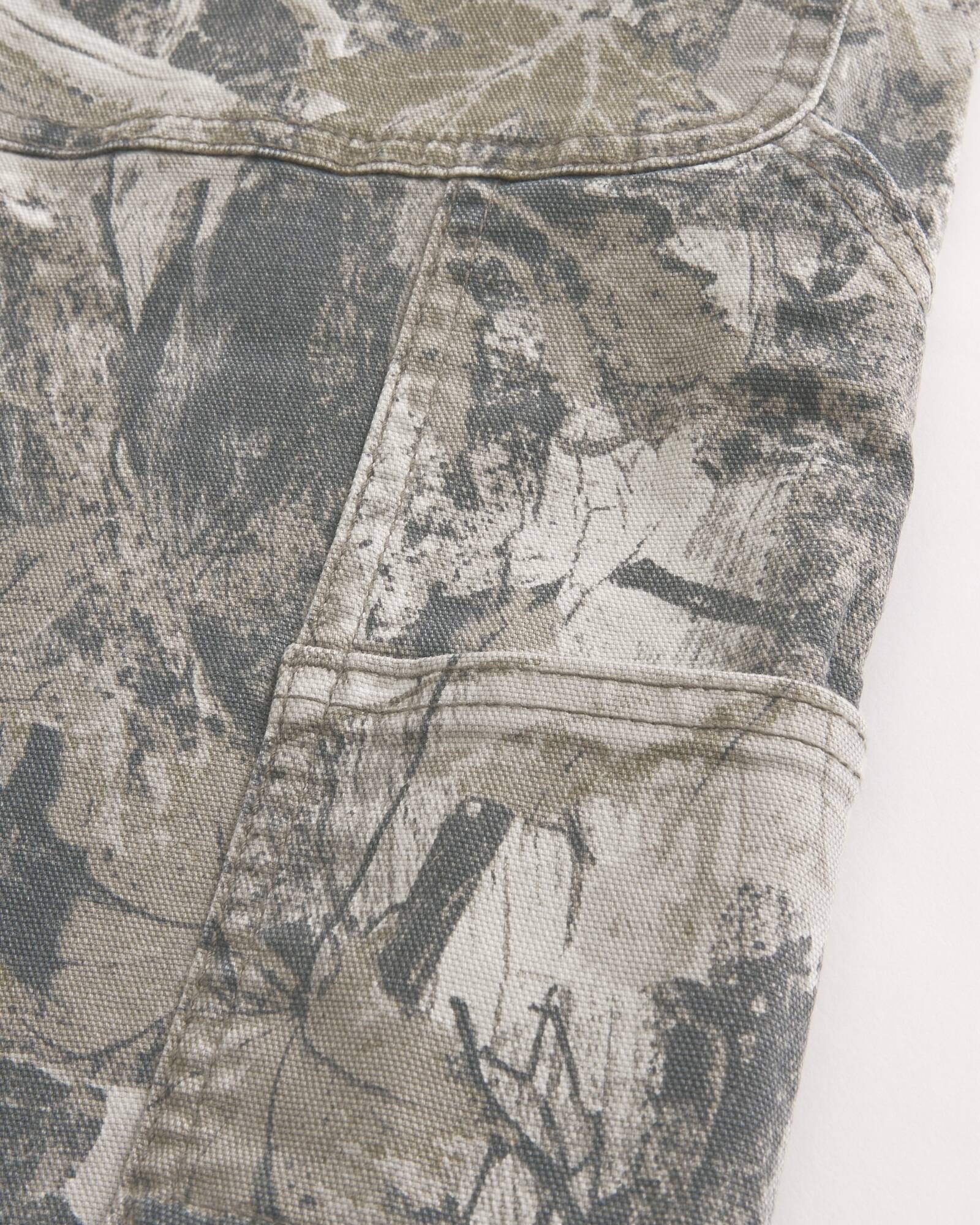 Railroad Stripe Baggy Painter Jeans
