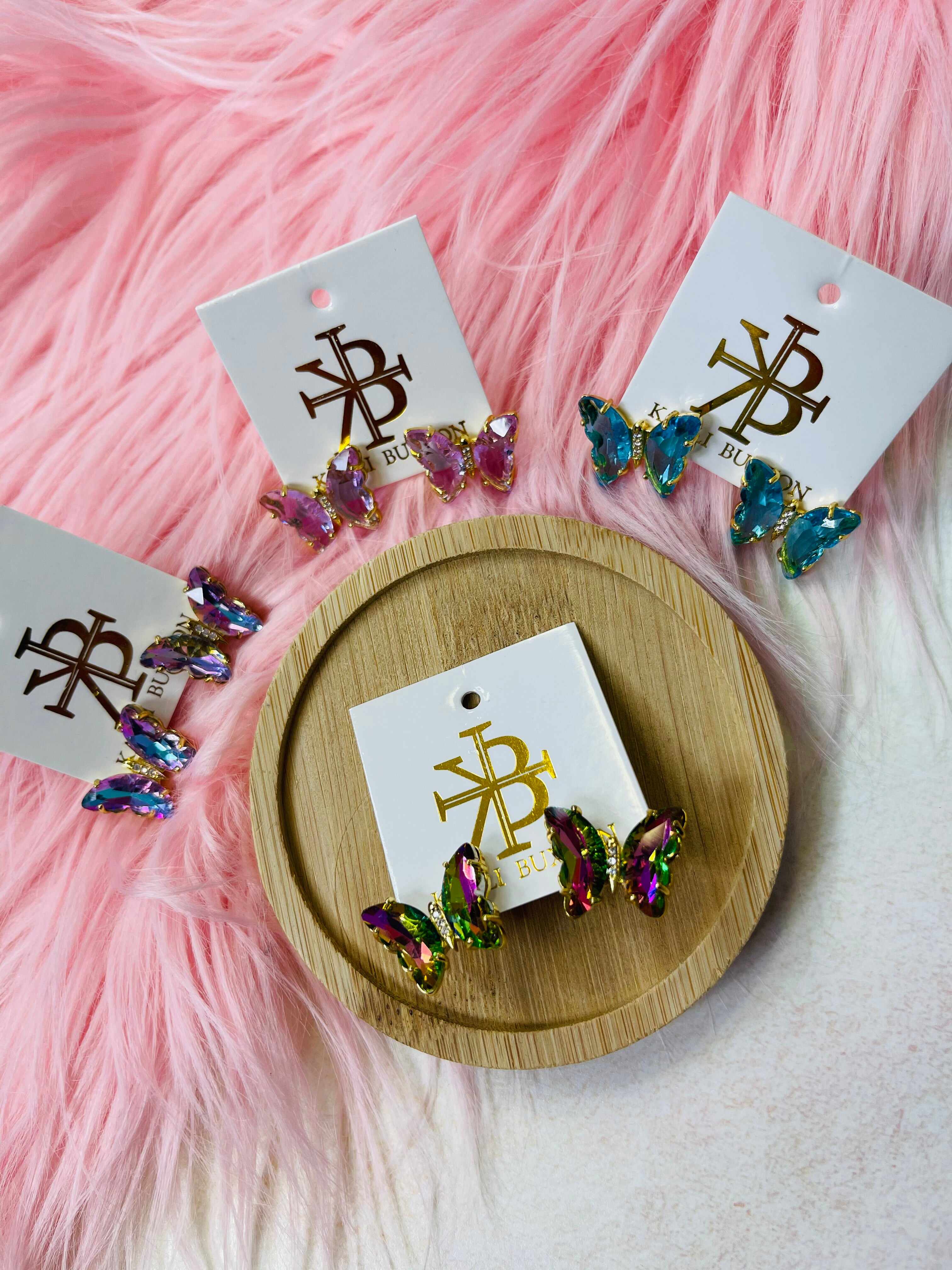 Karli Buxton Butterfly Studs-4 Colors!