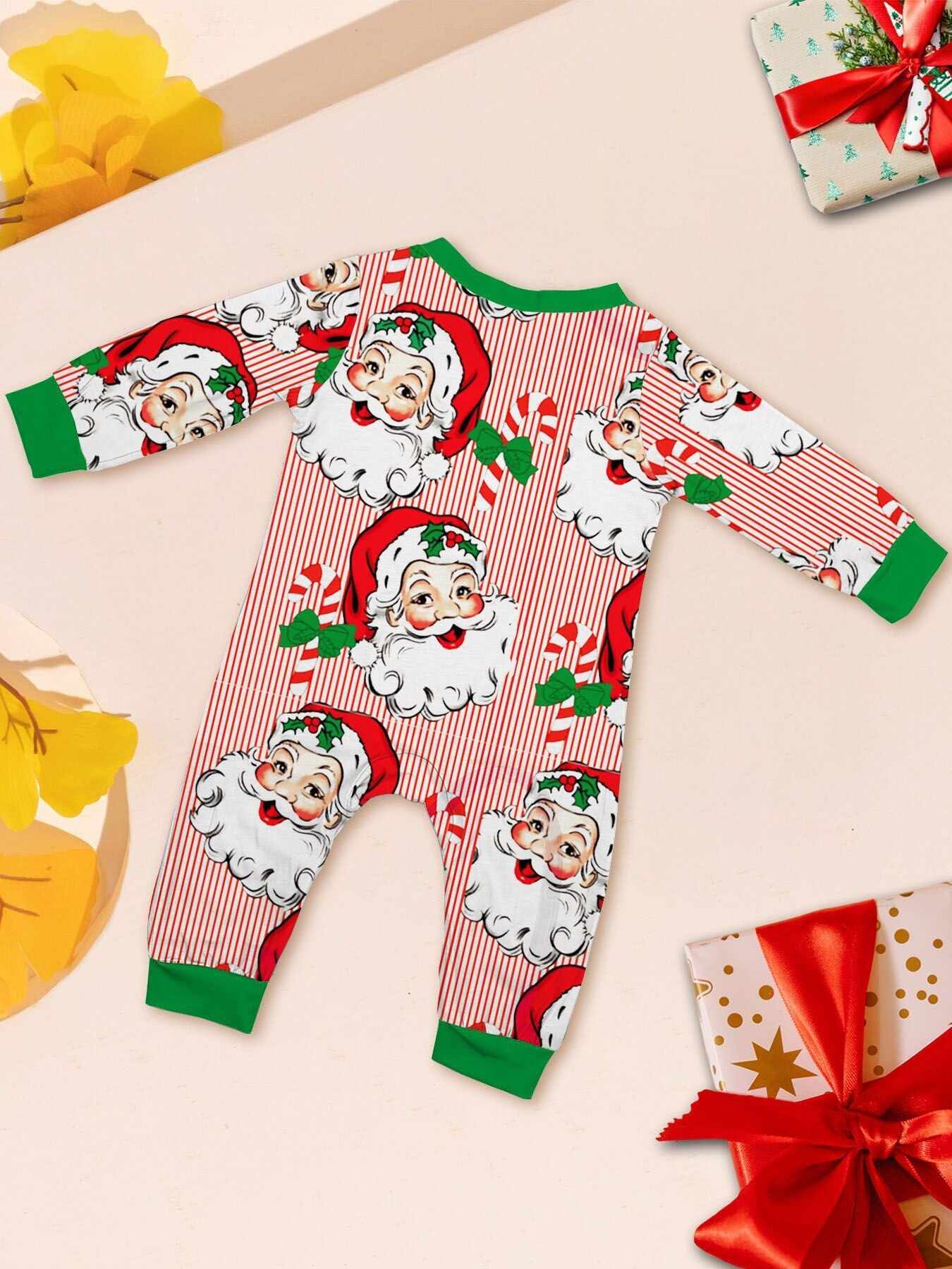 Family Christmas Pajamas Adult's Kid's Xmas Christmas Pattern Matching Set