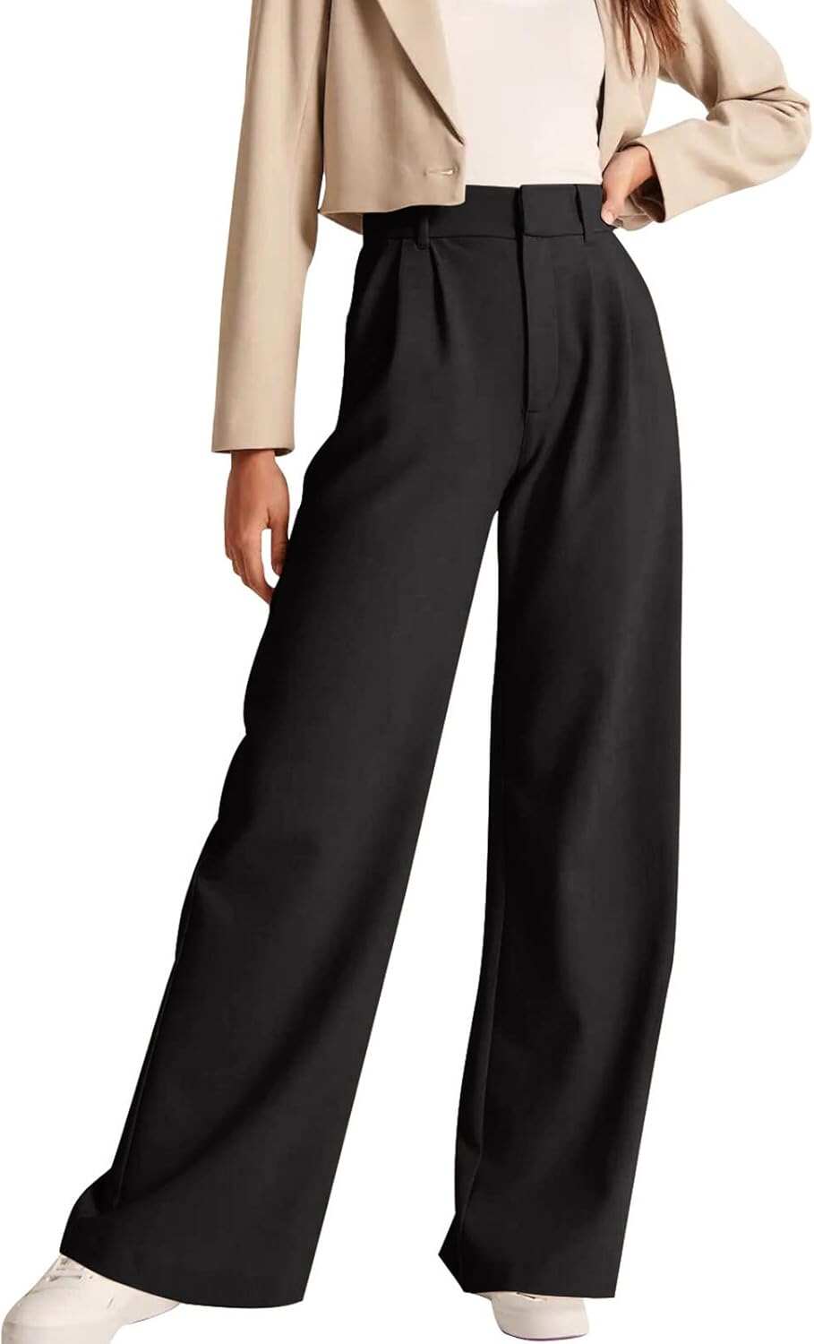 High-Waisted Work Pants for Women – Business Casual Office Trousers with Pockets (2025 Edition)