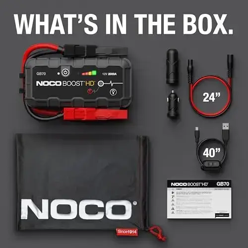 GB70 2000A UltraSafe Jump Starter for 8.0L Gasoline and 6.0L Diesel Engines