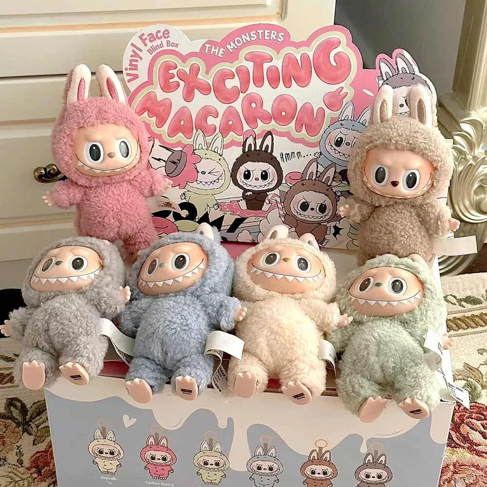 LABUBU The Monsters Etciting Macaron Plush Dolls Figure Toy Blind Box