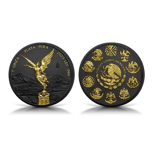 Libertad 2023 Black Platinum & 24k Gold