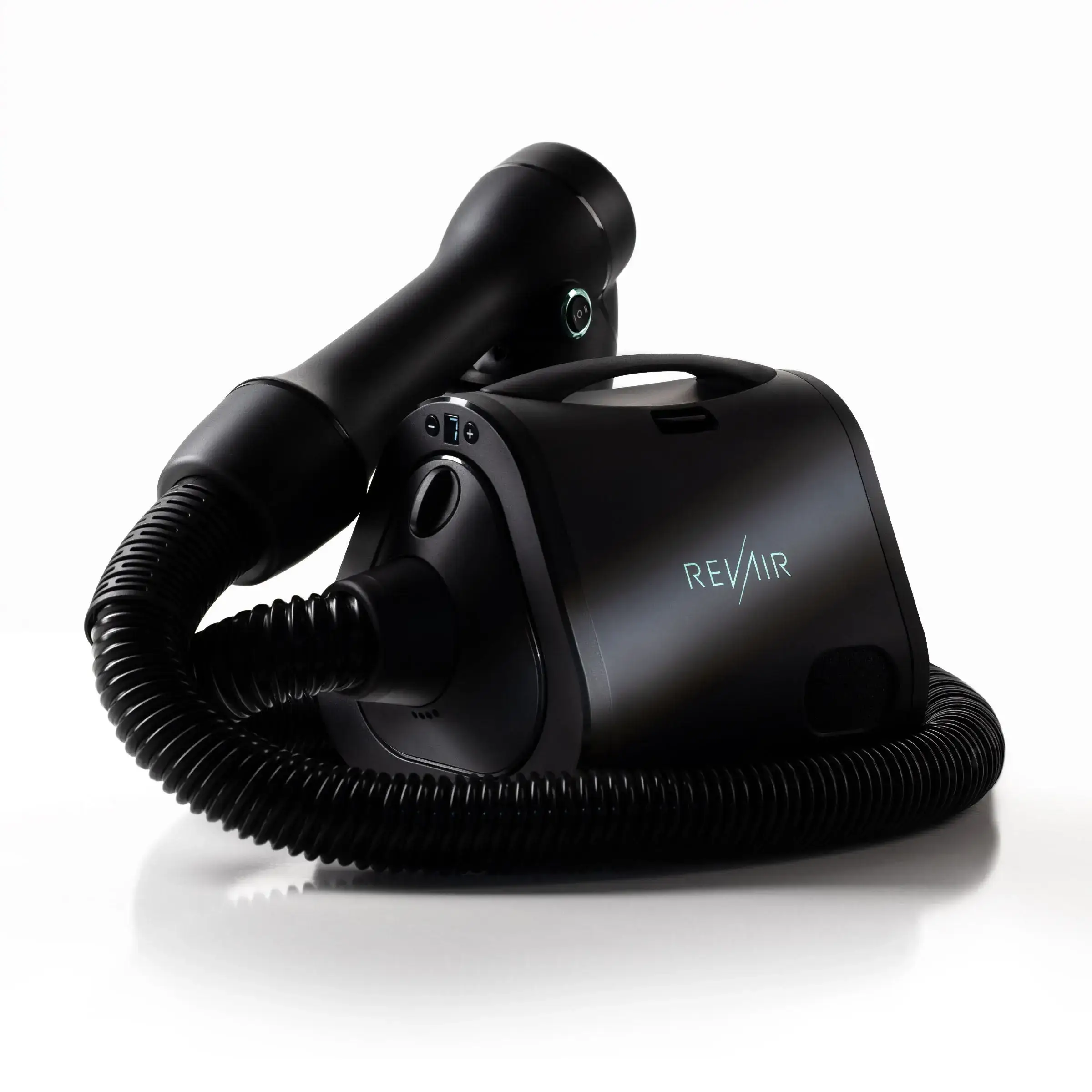 RevAir Reverse-Air Dryer - Fastest Healthiest & Easiest Hair Drying Solution for USA & Canada Use Only 120V US/CA Smooth Hair Care with Variable Tension Settings & Internal Temperature Sensors