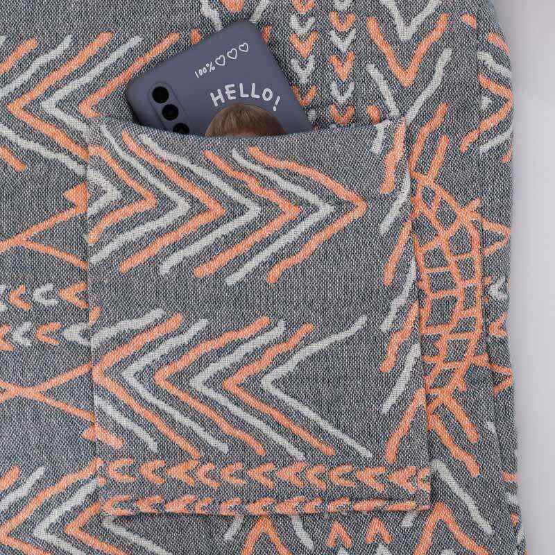 Cotton Striped Bathrobe V-Neck Sleepwear