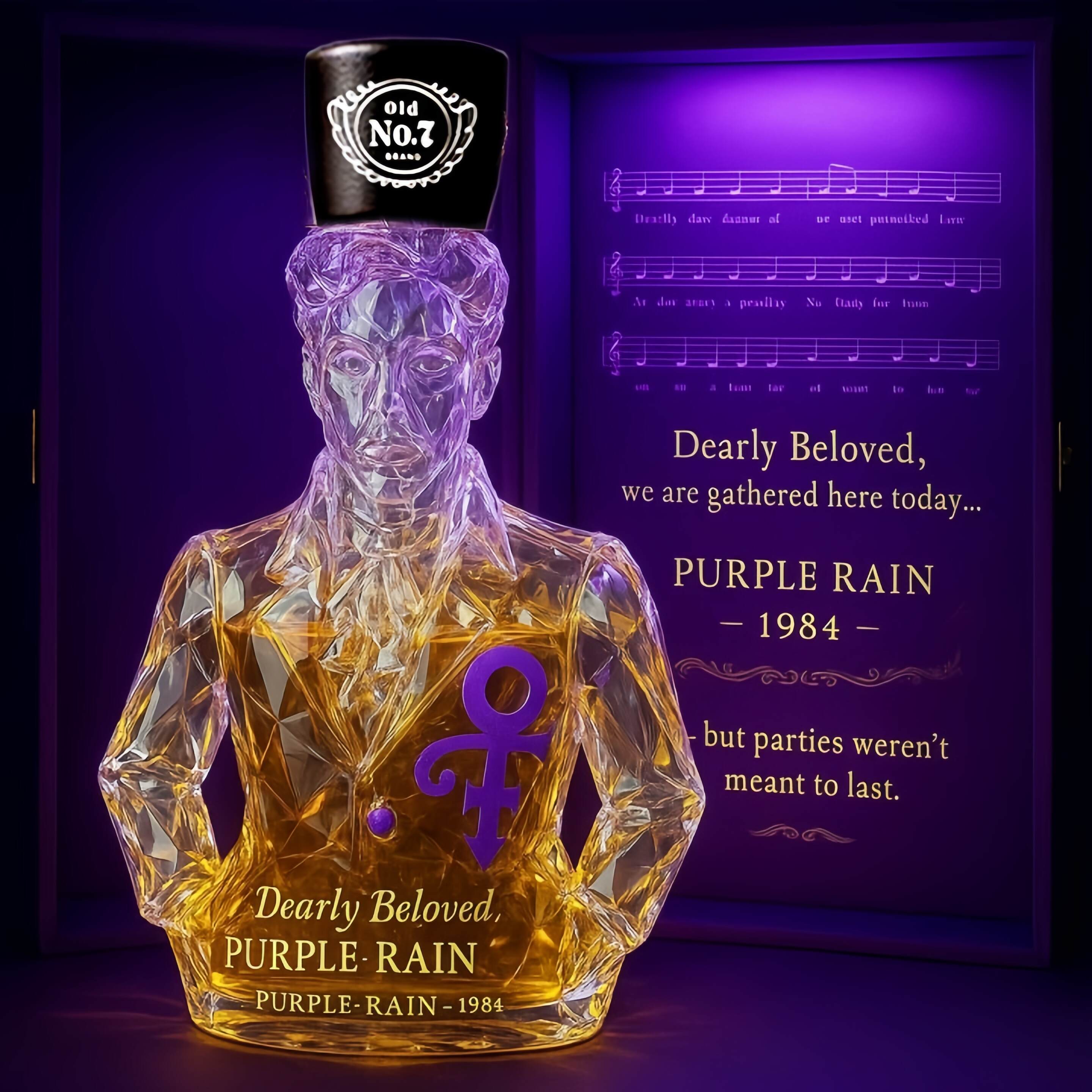 Prince Crown Decanter – Purple Rain 1984 Collector’s Edition