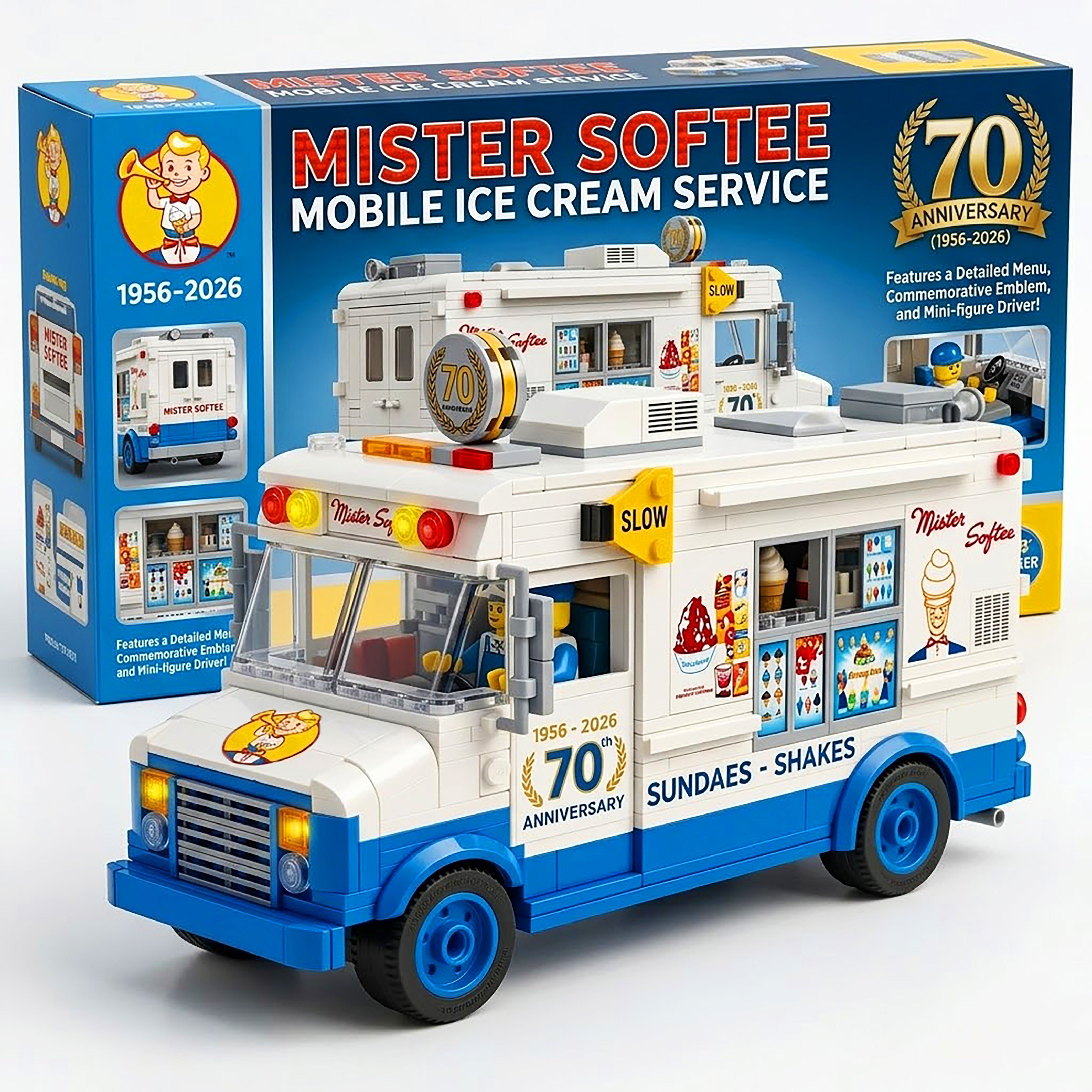 🍦Mister Softee 70th Anniversary Limited Edition Building Set🚚