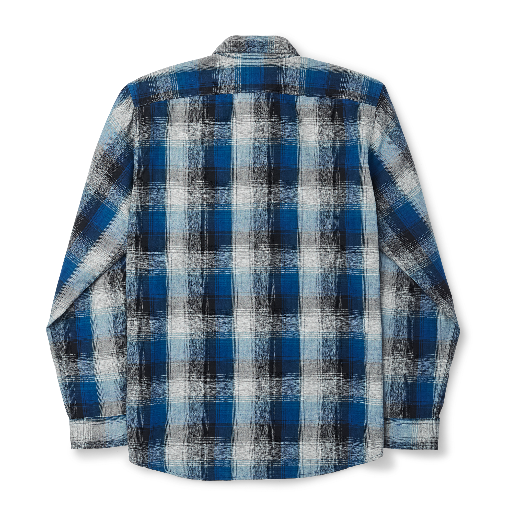 Rustic Oxford Shirt - Indigo/black/charcoal Plaid