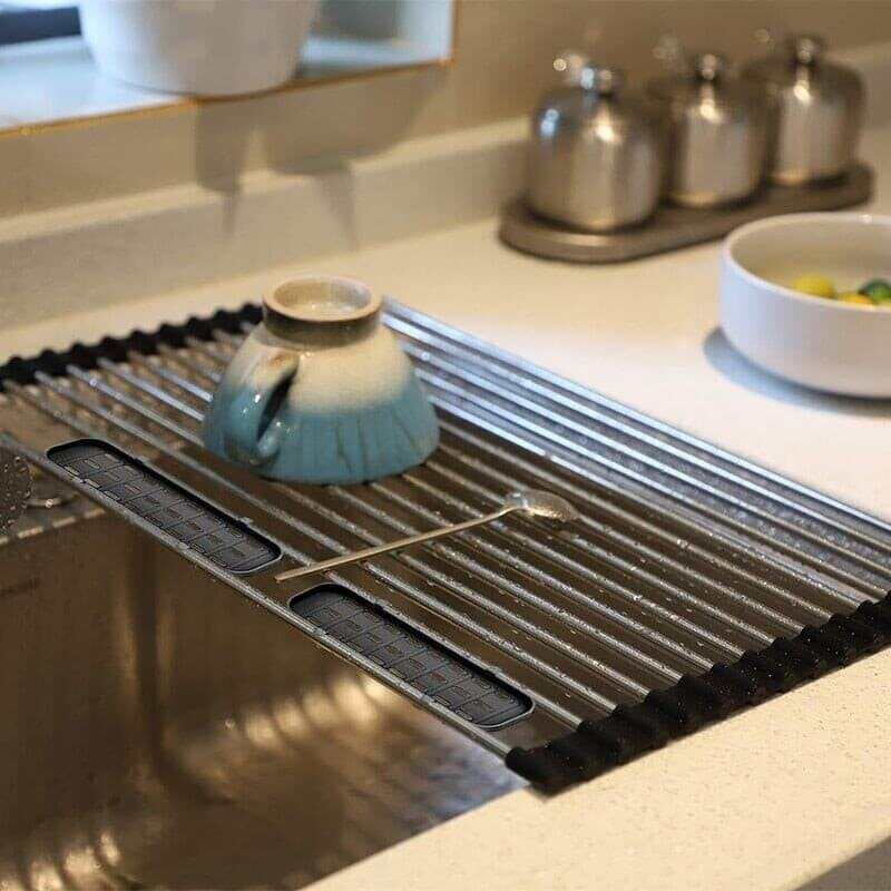 Stainless Steel Foldable Dish Drainer