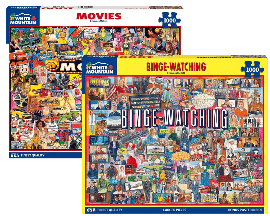 Set of 2: Artist Jim Mellett- Pop Culture Bundle 1000 piece