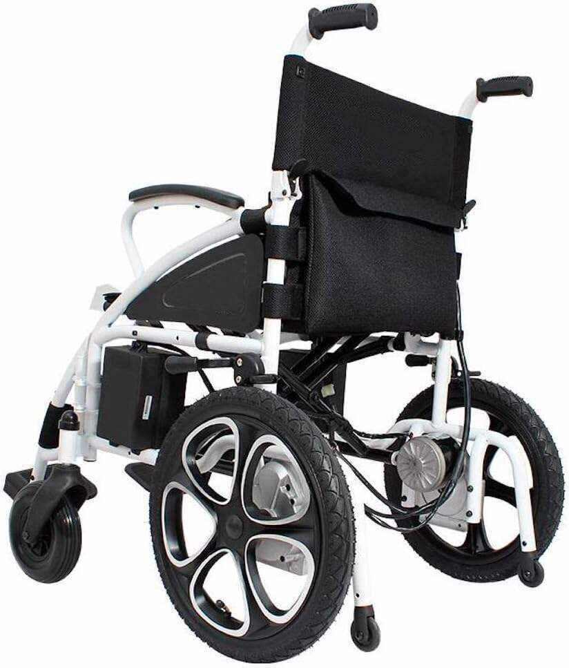 Rubicon DX01 All Terrain Foldable Electric Wheelchairs for Adults - Powerful Dual Motor Motorized Power Wheelchairs - Silla de Ruedas Electrica para Adultos. Supports up to 300 lbs - Weight 70 lbs