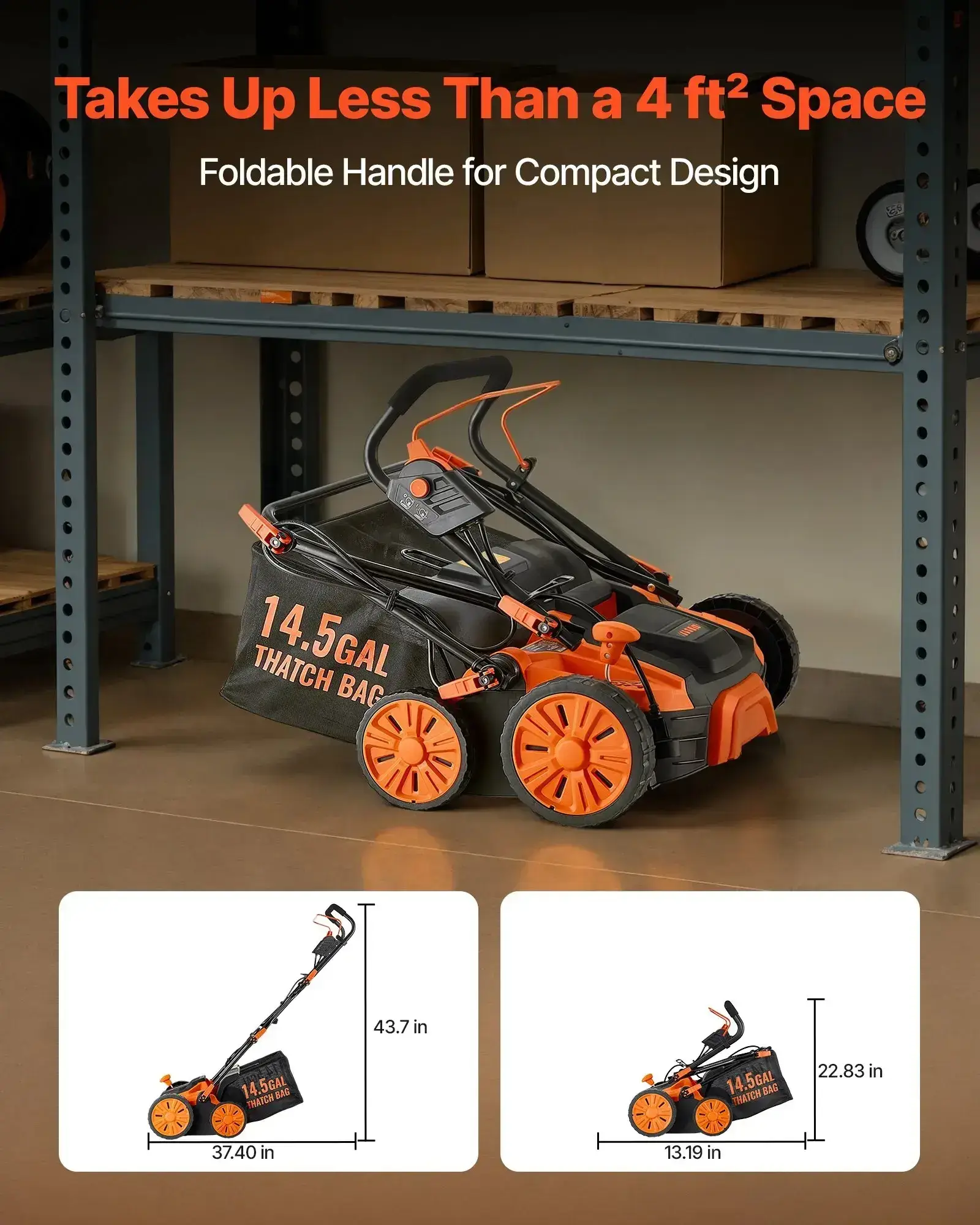 2-in-1 Electric Dethatcher and Scarifier Lawn Dethatcher 13-Inch /16inch  13 Amp