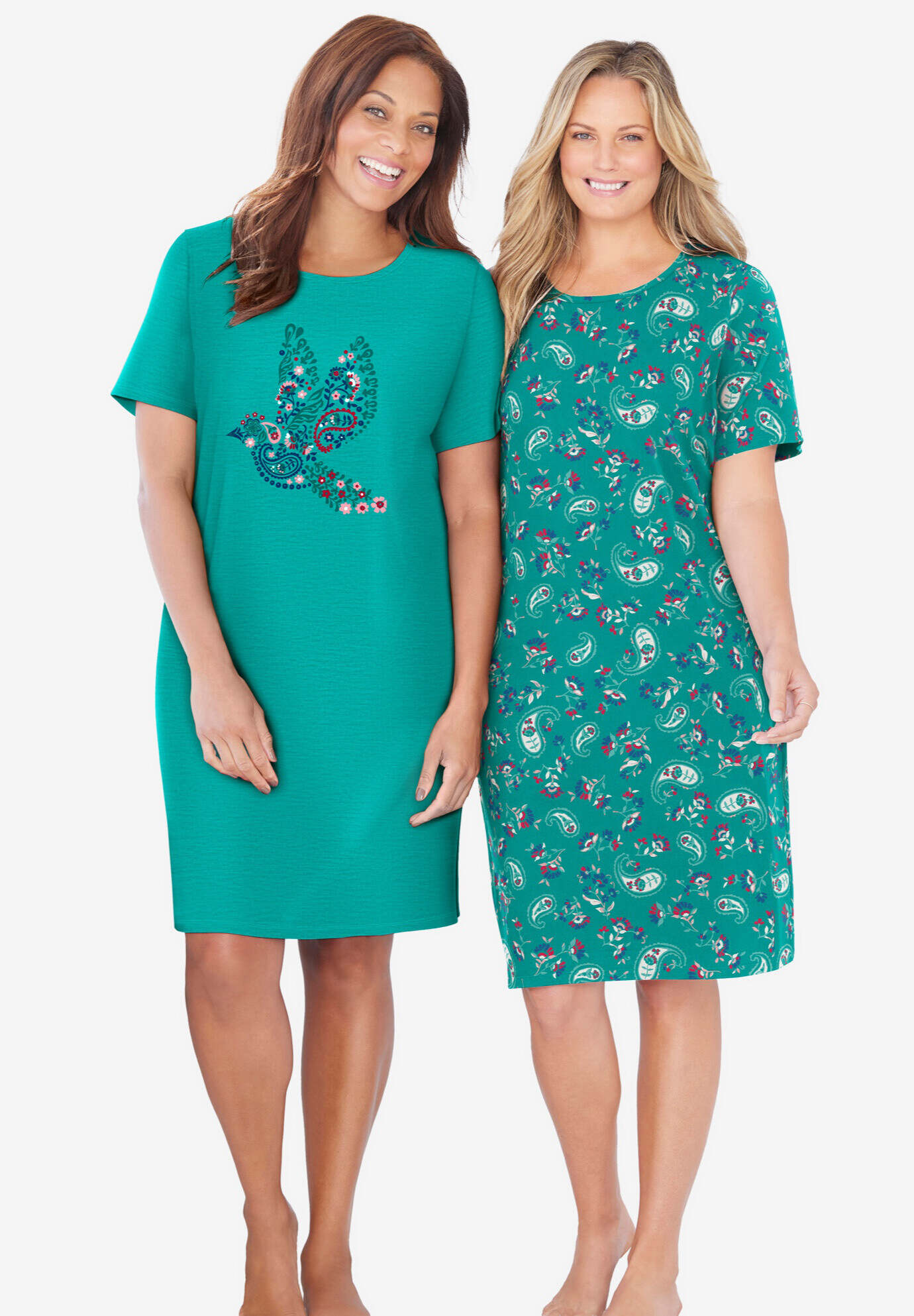 2-Pack Short-Sleeve Sleepshirt