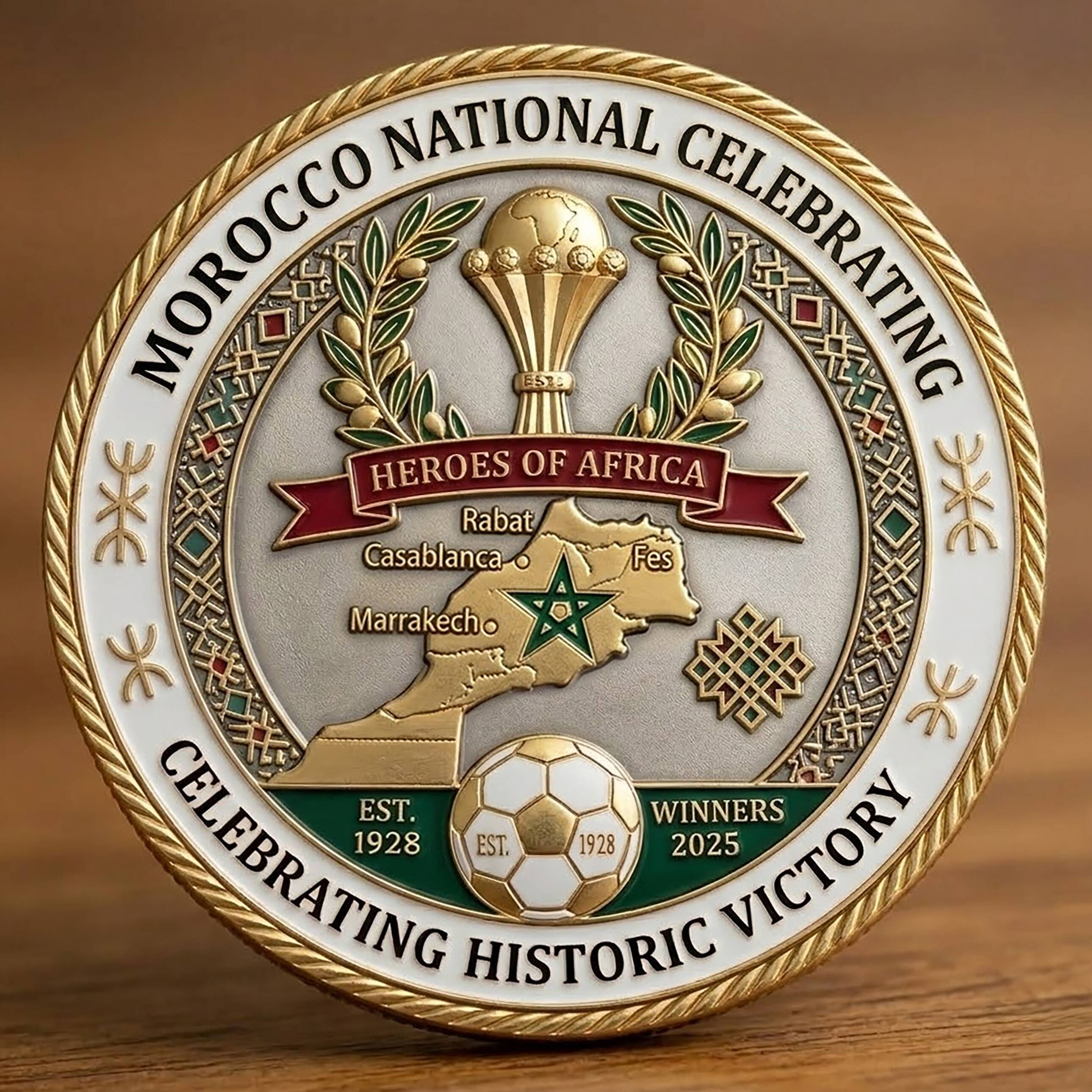 Morocco AFCON 2025 Champions Commemorative Coin