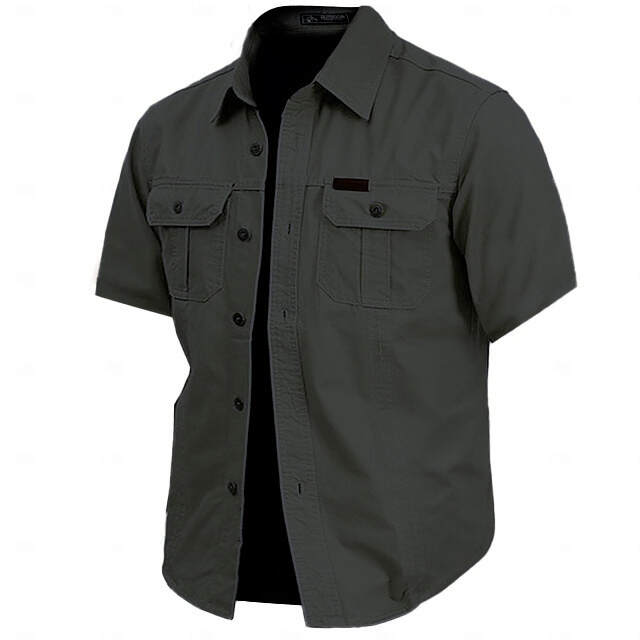 🔥Cow Print Casual Men's work shirt short sleeve