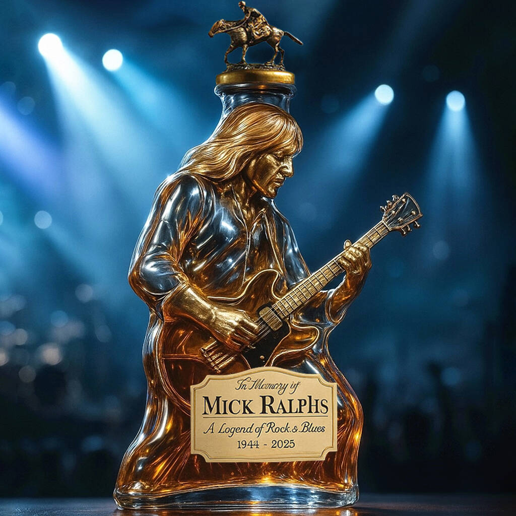 In memory of the Mick Ralphs whisky bottle