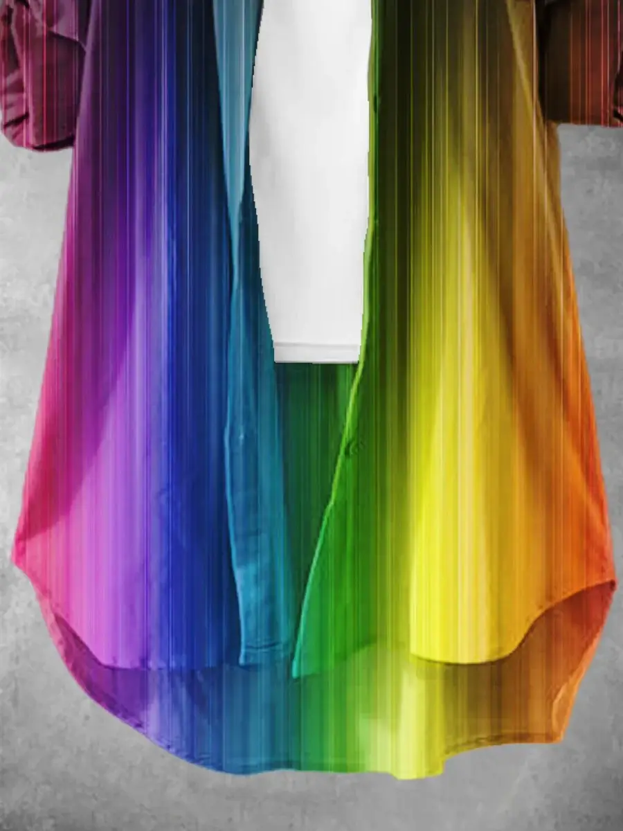Women's Rainbow Gradient Lgbt Art Print Dress