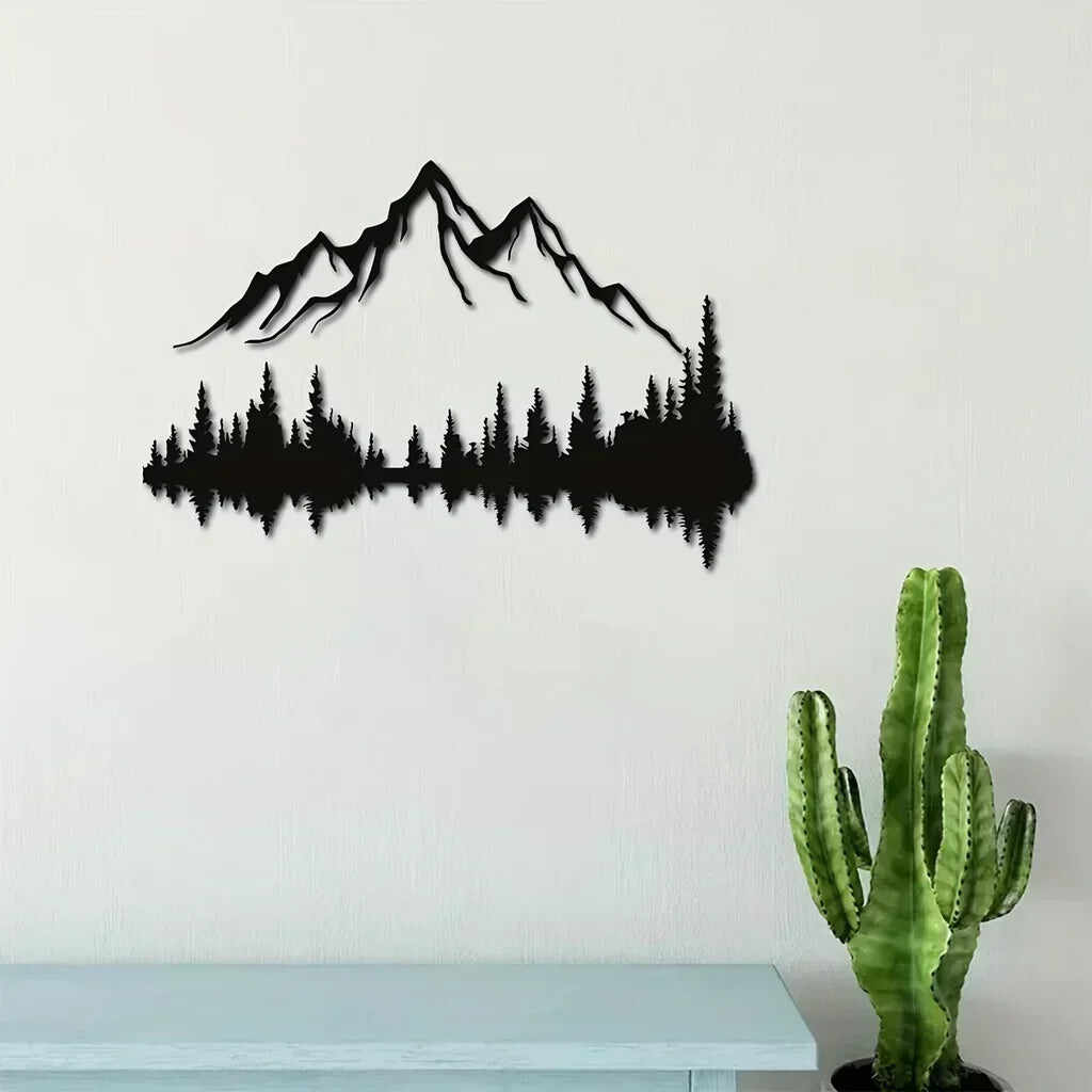 Hill Trees Metal Wall Art