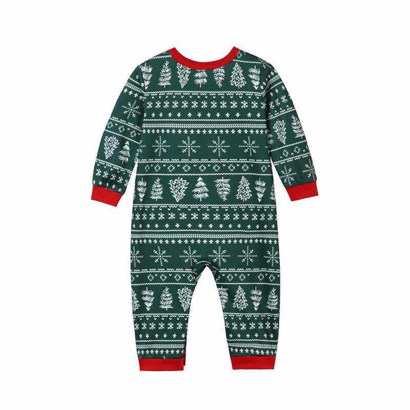 Matching Family Printed Holiday Christmas Pajamas Pjs Set