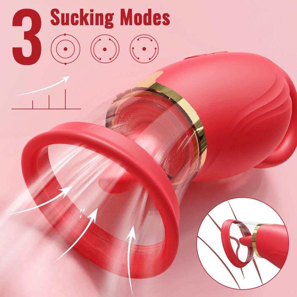 Tongue Sucking Licking Vibrator – Clitoris & Nipple Stimulator