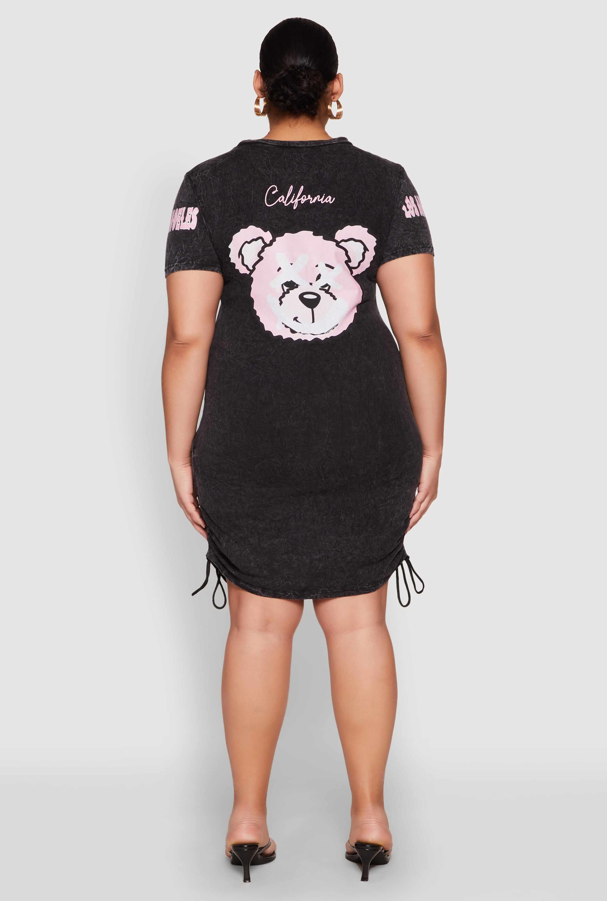 Plus Size Los Angeles California Bear T Shirt Dress
