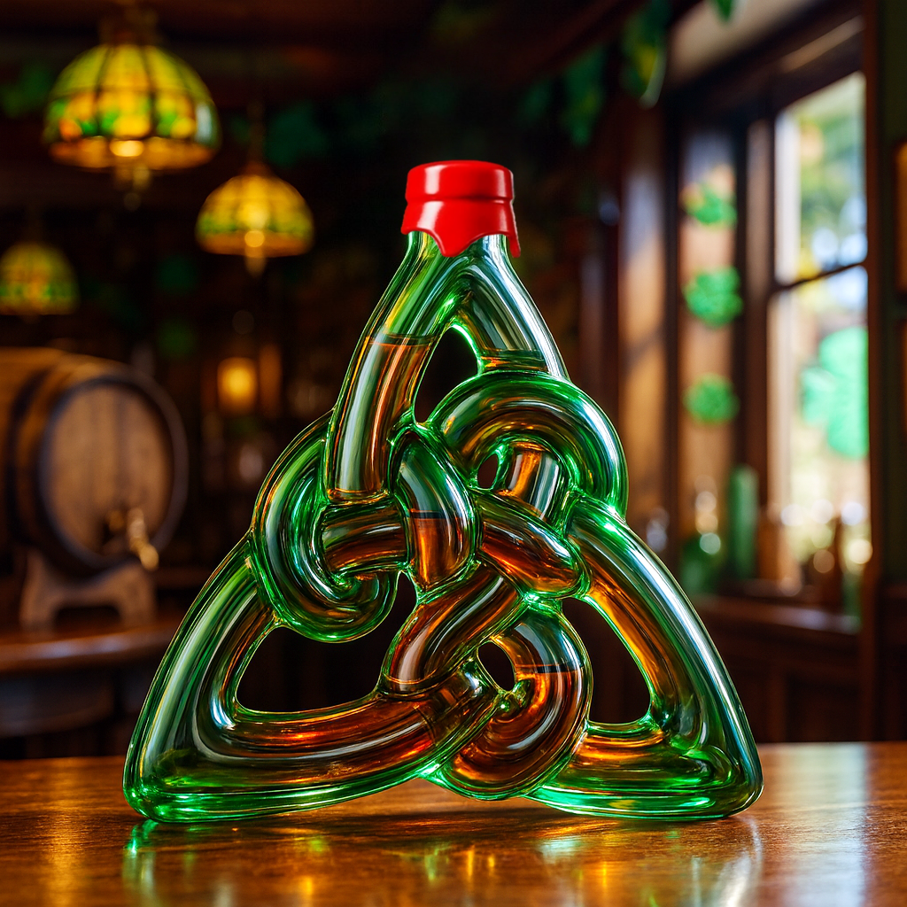 🍀Celtic Triquetra Limited Edition Whiskey Bottle