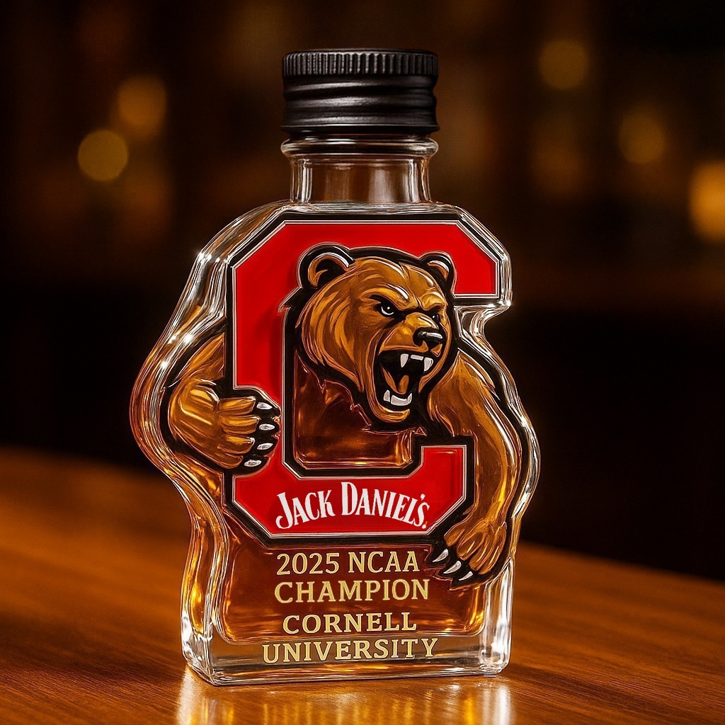 🐻🏆Big Red Bear Whiskey Bottle | 2025 NCAA National Champions