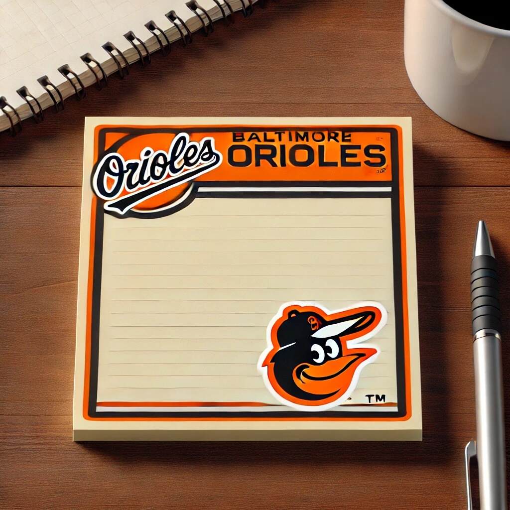 Baseball Team Sticky Notes