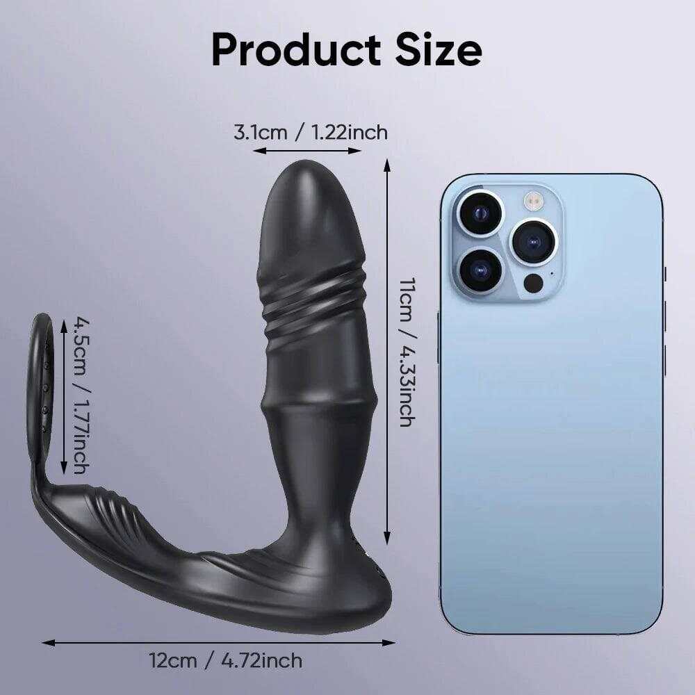 PASSION PULSE Bluetooth APP Vibrator for Men, Remote Prostate Stimulator