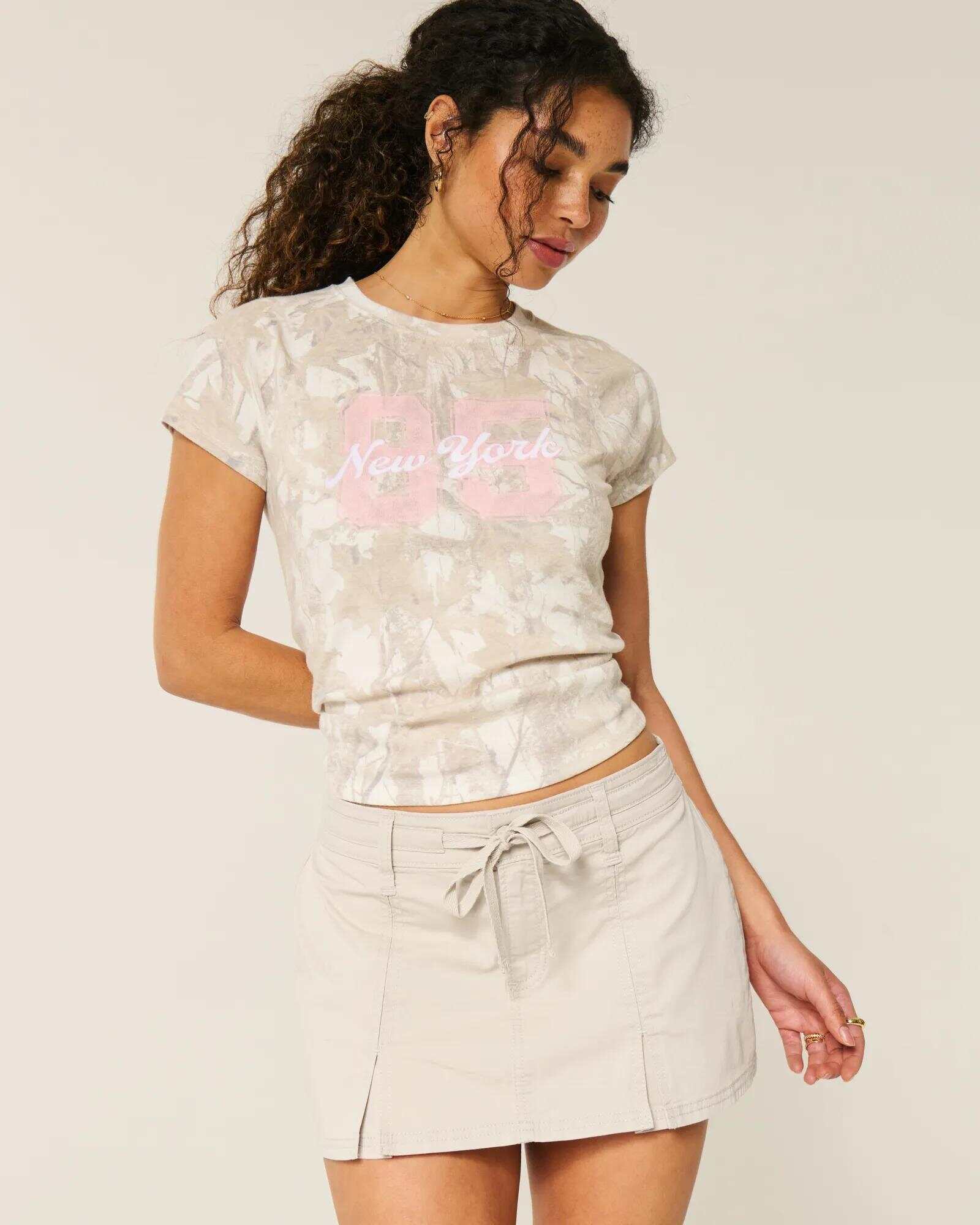 Pleated Mini Skirt