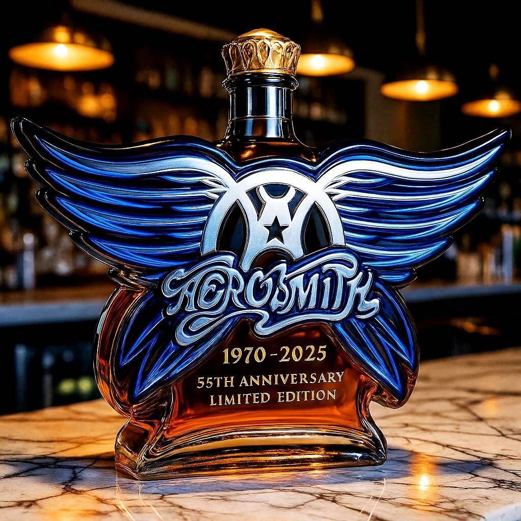 Aerosmith 55th Anniversary Collector's Edition Whiskey Bottle