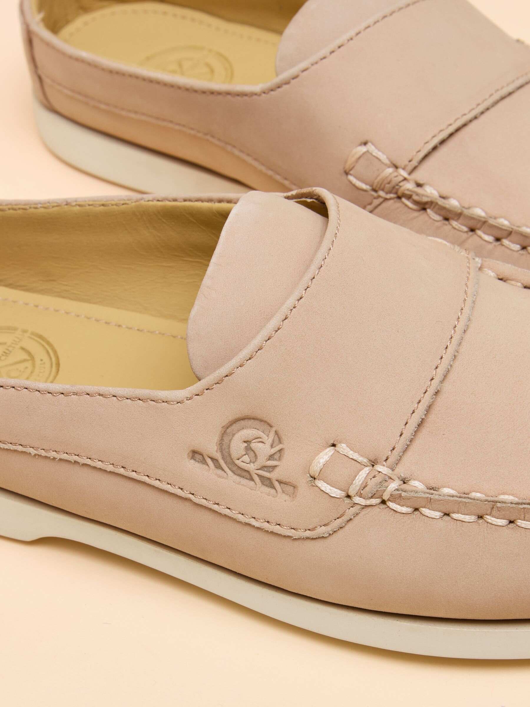 Joules x Chatham Sand Quay Nubuck Leather Deck Shoes