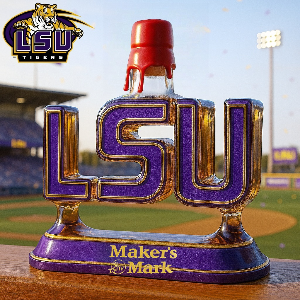 LSU Whiskey Bottle