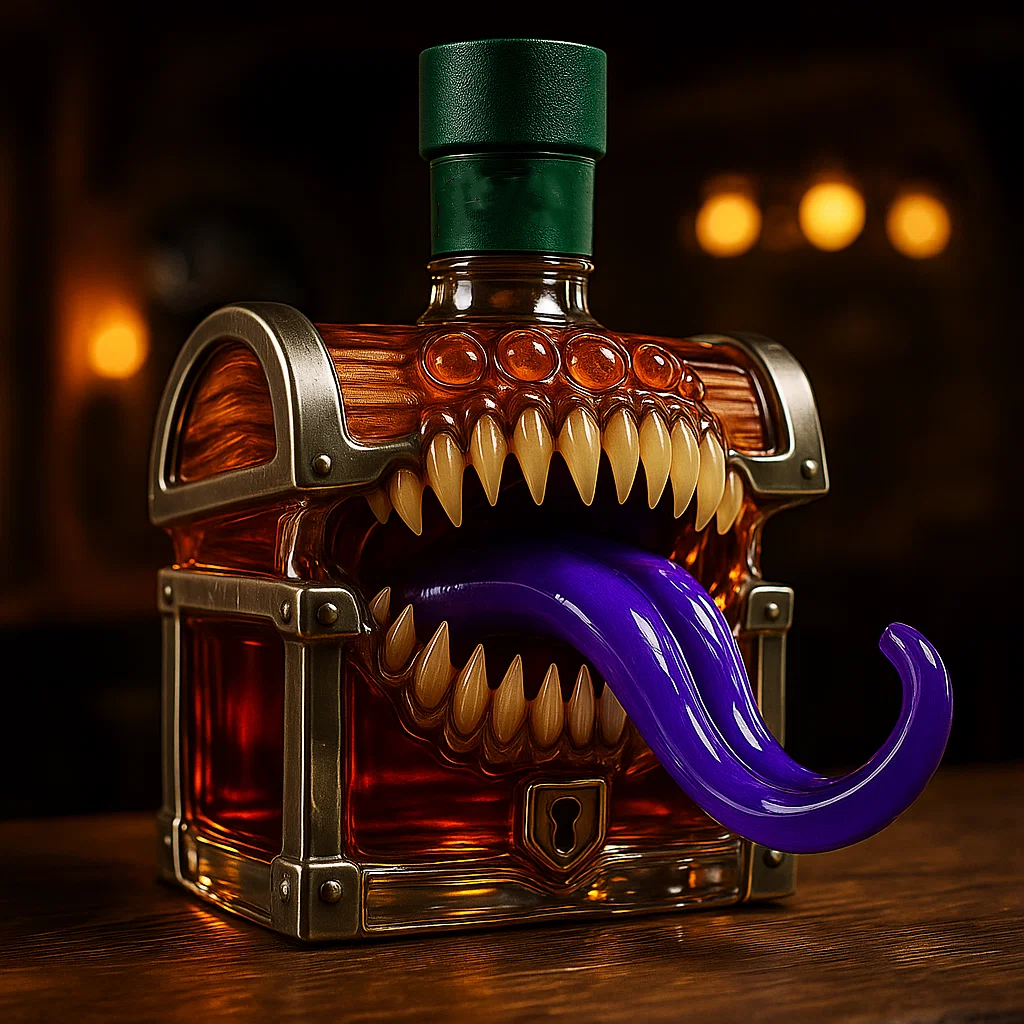 Mimic Chest Whiskey Bottle