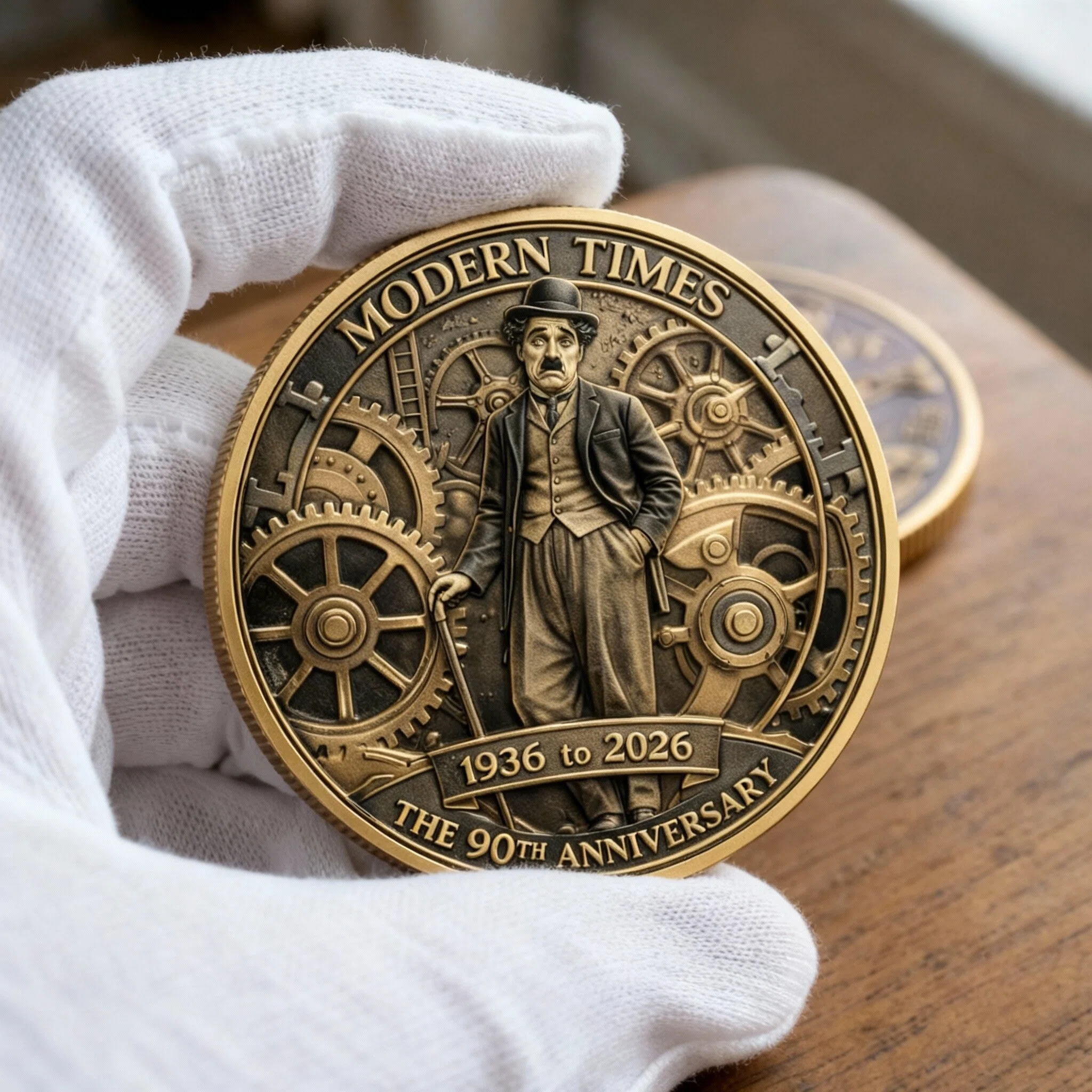 The 90th anniversary commemorative coin of Modern Times