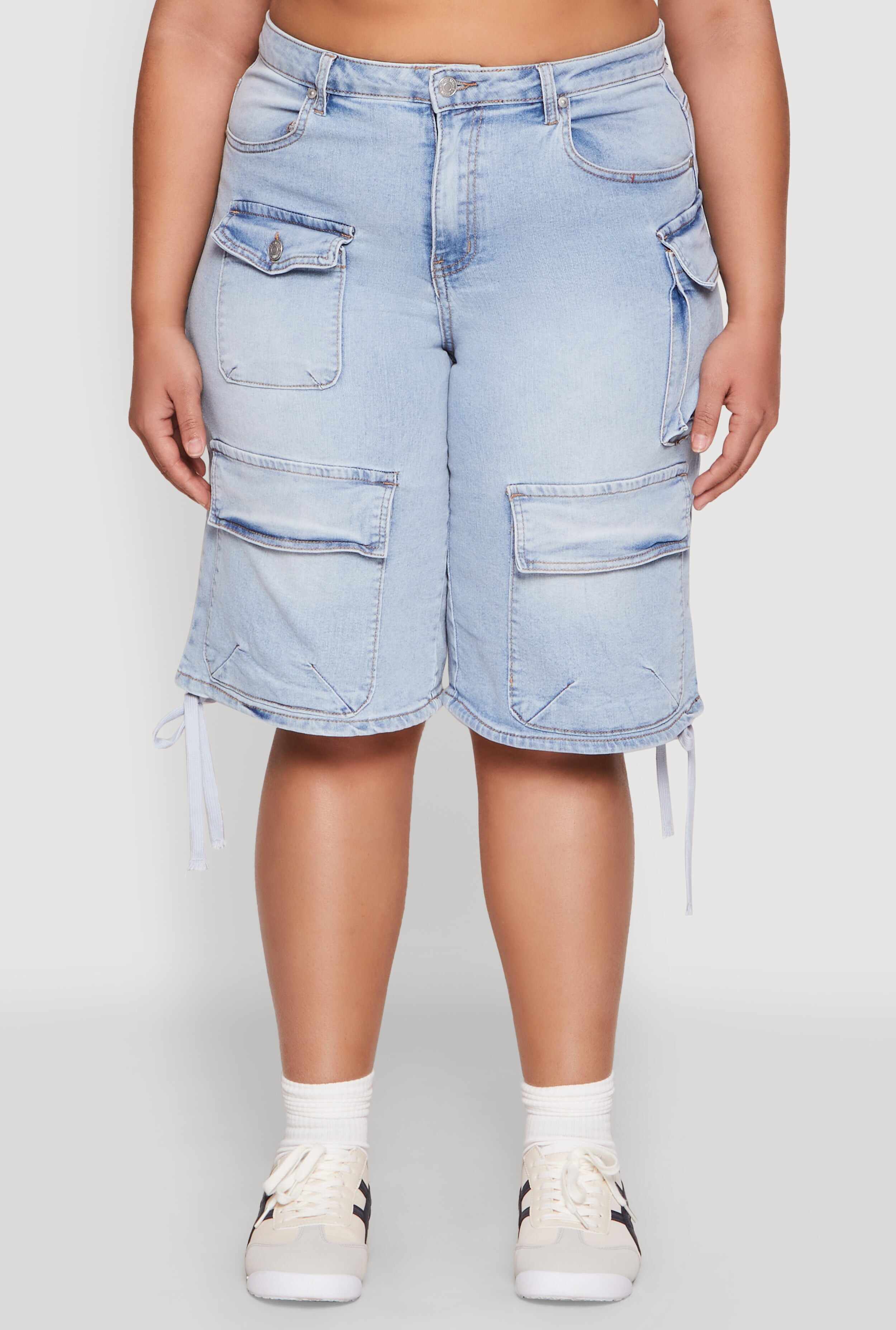 Plus Size Almost Famous Cargo Skater Shorts