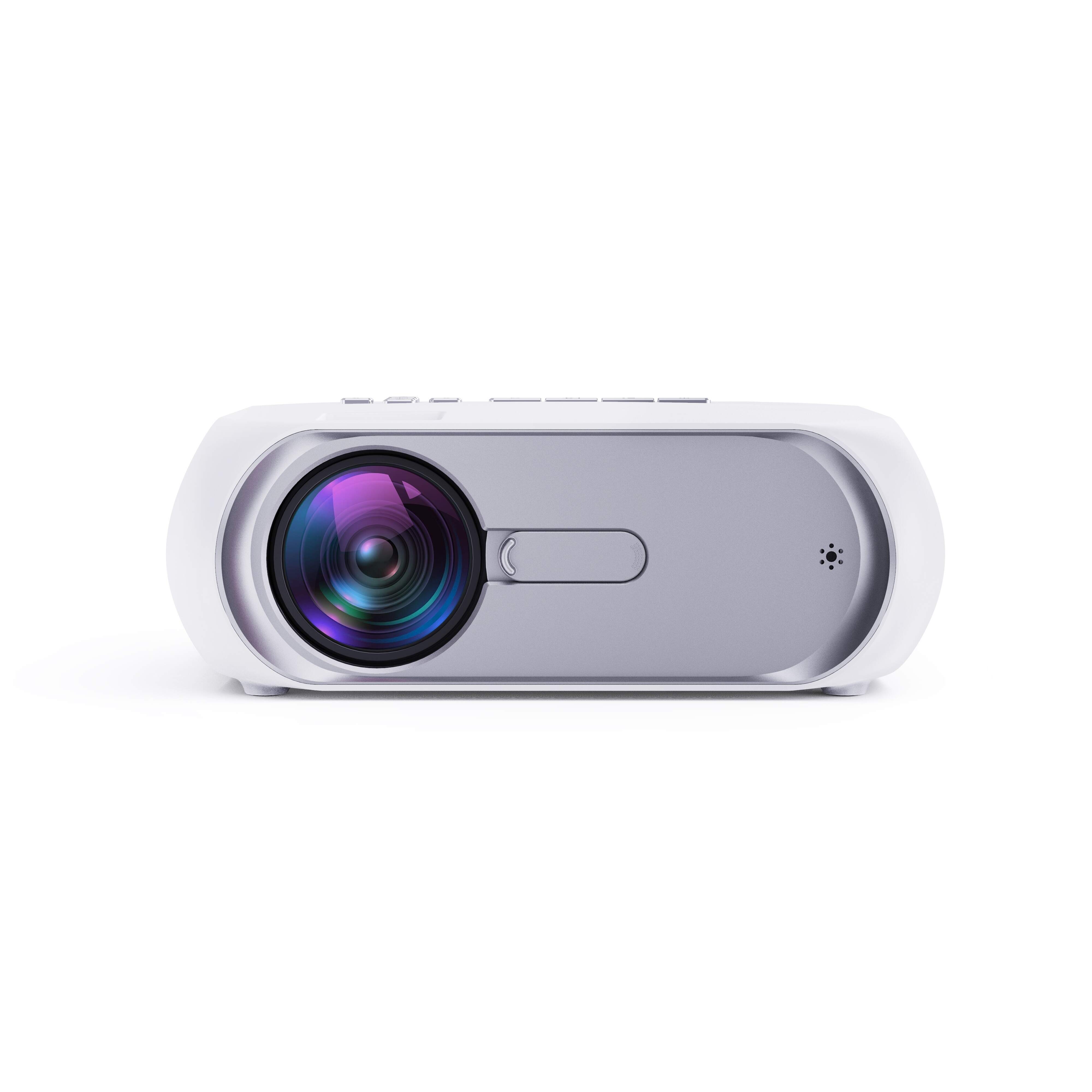 1pc Ultra Clear Large Screen Projectors 2022 Upgrade 4K Video Projectors, 50000 Hour Multimedia Home Theater Movie Projectors, Compatible With Full HD 1080P HDMI, VGA, USB, AV, Laptops, Smartphones