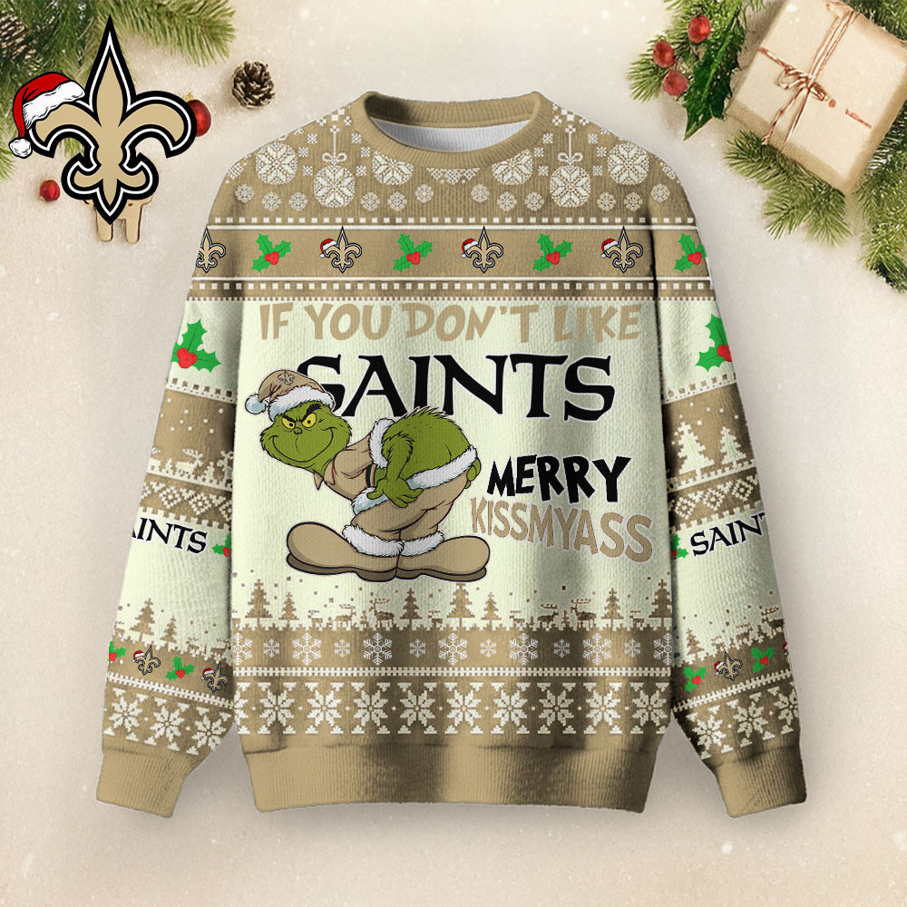 New Orleans Saints | Premium NFL Merry Kissmyass Sweater TD