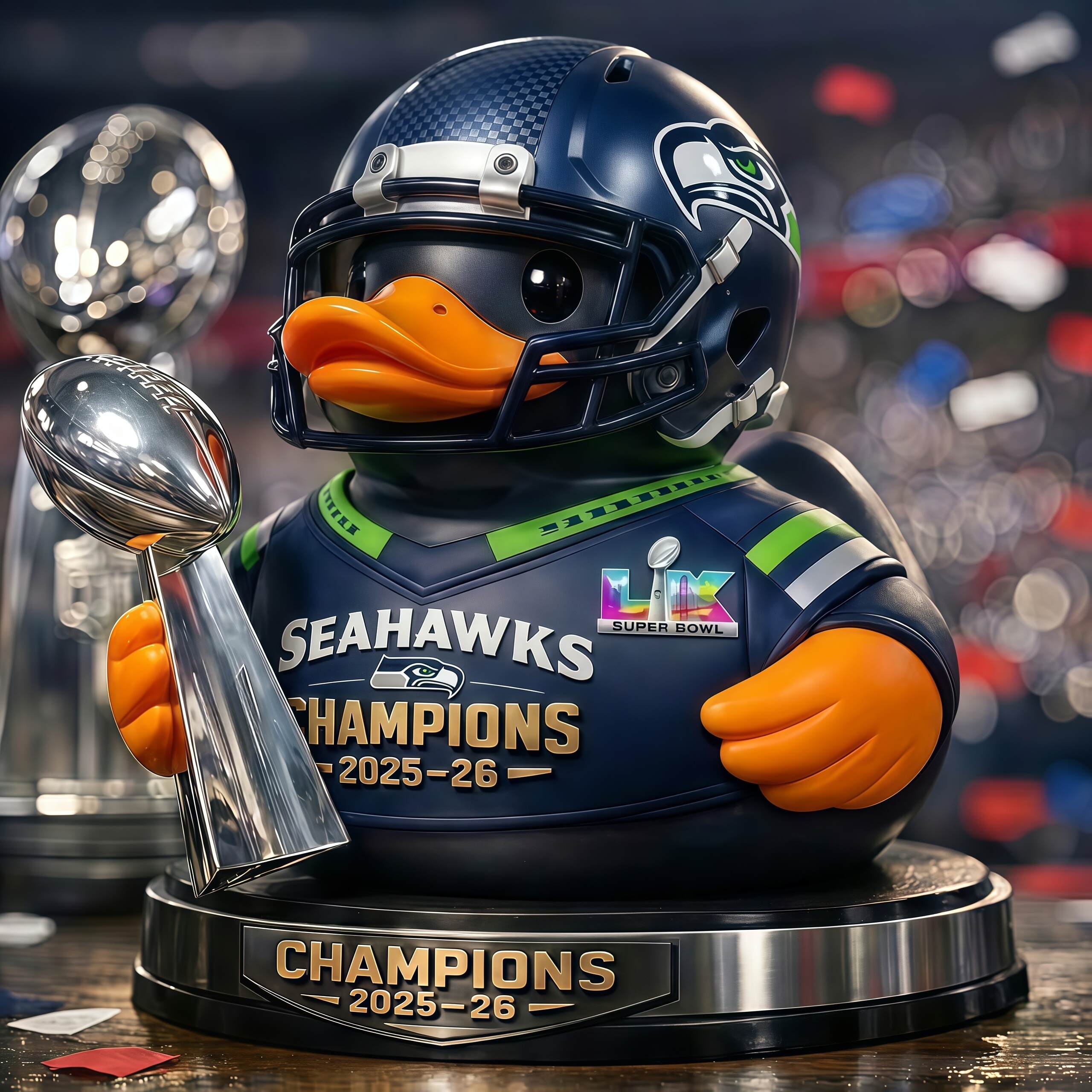 Seattle Seahawks Super Bowl Champion Collectible Duck