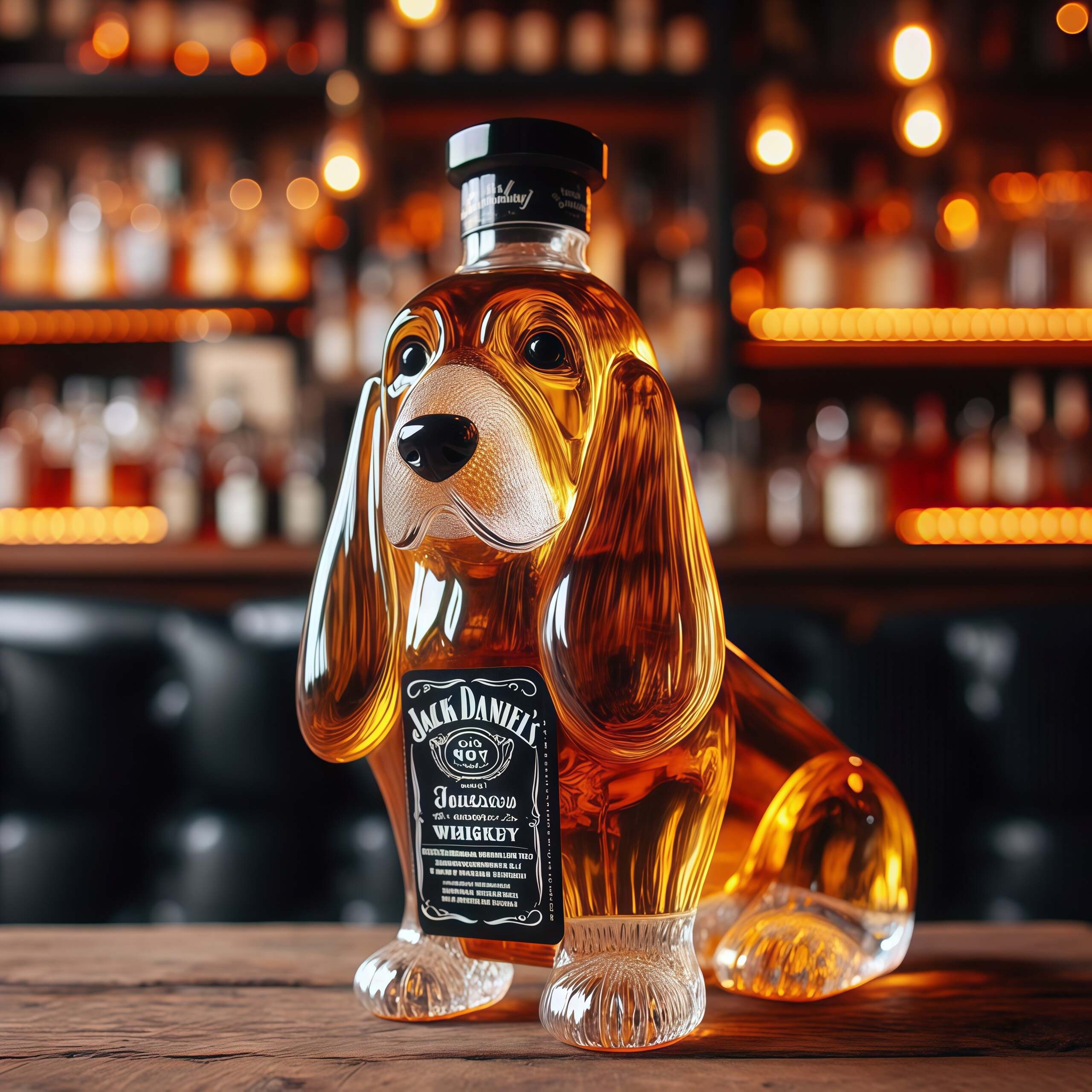 Basset Hound Whiskey Bottle