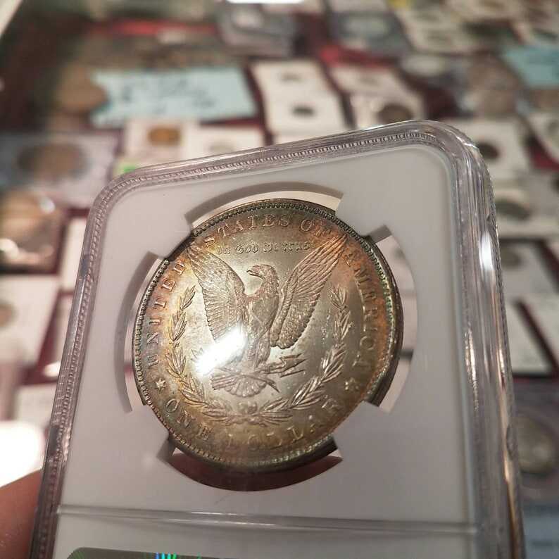 1885 O Morgan Silver Dollar, Nicely  Toned. NGC MS63 lot#226.