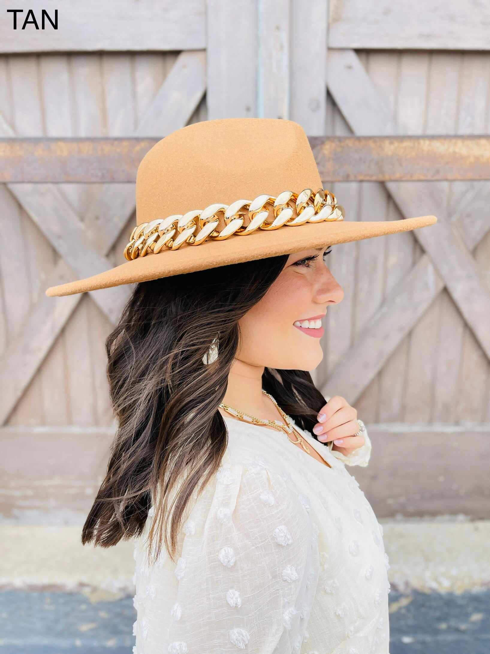 Bulky Chain Link Fedora Hat-Multiple Colors!