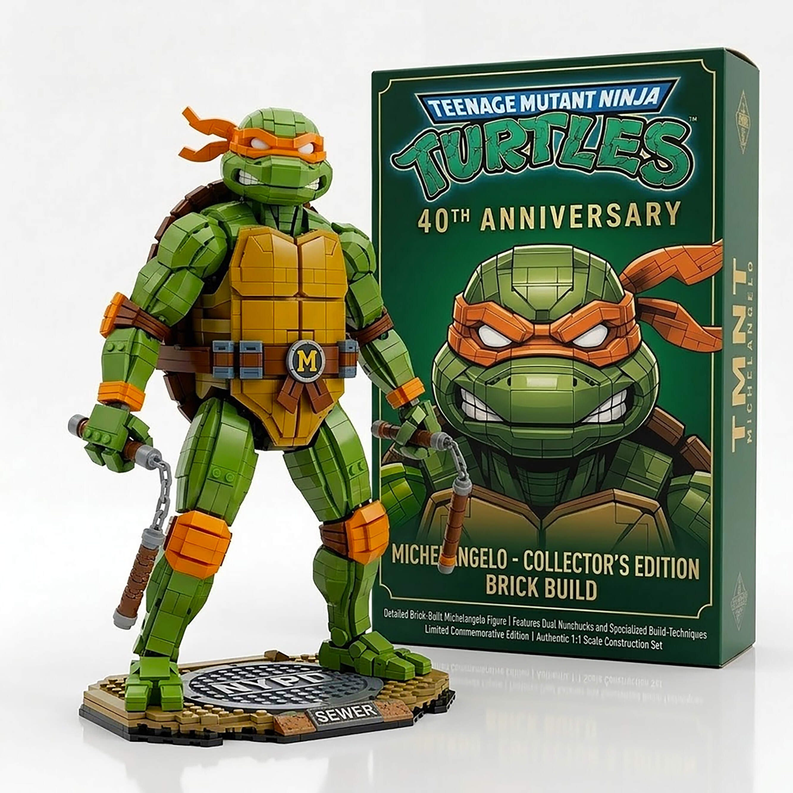 🥷TMNT 40th Anniversary Brick Set